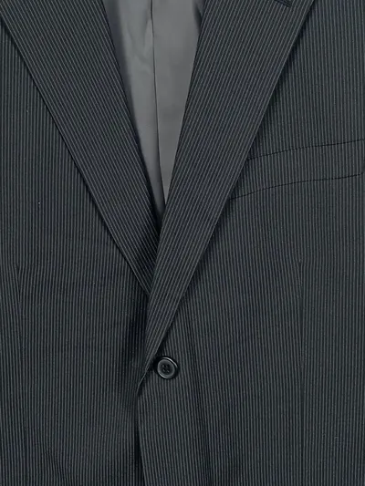 A.W. Dunmore Herren Sakko Business Anzugjacke Schwarz Gestreift Einheitsgröße