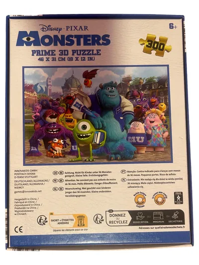 Disney Pixar Monsters Inc 3D Puzzle 300 Teile Abenteuer Kinder ab 6