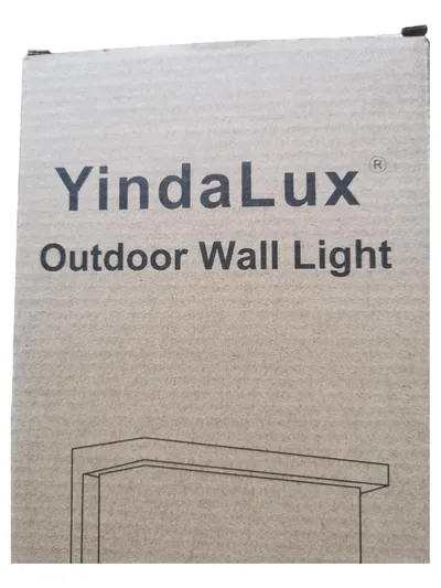 YindaLux Outdoor Wall Light Modern Grau Aluminium Außenleuchte 14cm