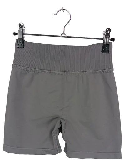 TEVEO Damen Sport Shorts Fitness High Waist Grau Gr. S