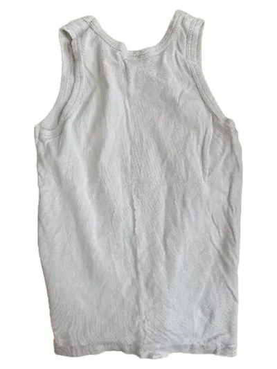 Petit Bateau Unterhemd Kinder Gr. 128 Weiß Tennisschläger Baumwolle