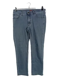 ANGELS Damen Jeans Regular Fit Blau W33 L28 Baumwolle Casual 1