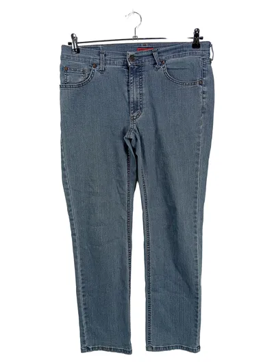 ANGELS Damen Jeans Regular Fit Blau W33 L28 Baumwolle Casual