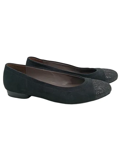Jenny Damen Ballerinas Schwarz Gr. 41 Elegant Glitzer