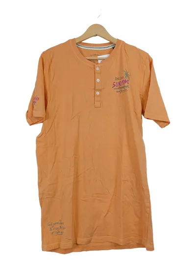 Redfield Herren T-Shirt Orange Surfing Motiv Gr. 38/XXS