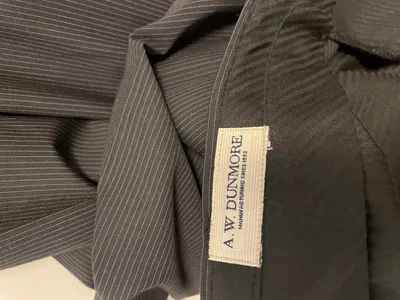 A.W. Dunmore Herren Anzughose Business Grau Gestreift Größe 52 XL
