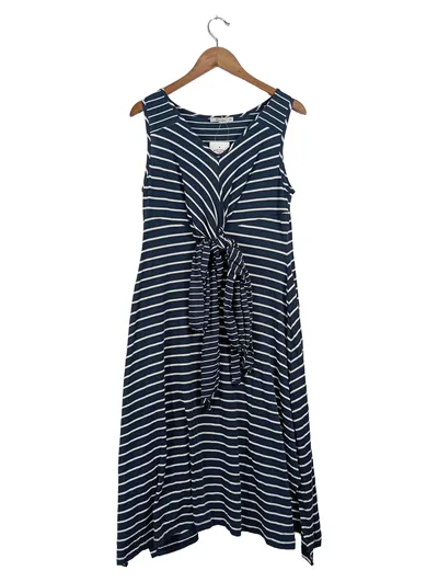 SimClan Damen Freizeitkleid gestreift Gr. 38 M Casual Sommerkleid Mehrfarbig