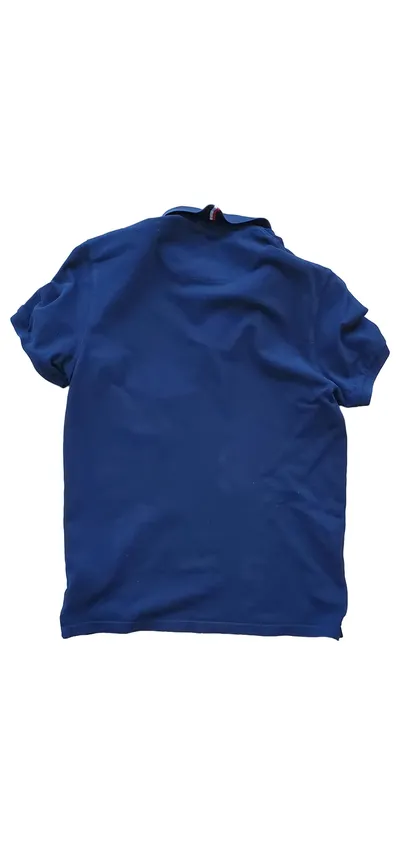 Pier One Herren Poloshirt Blau Gr. 50/L Kurzarm Baumwolle Casual