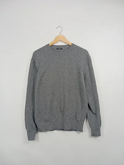 Massimo Dutti Herren Pullover Grau Gr. 50/L