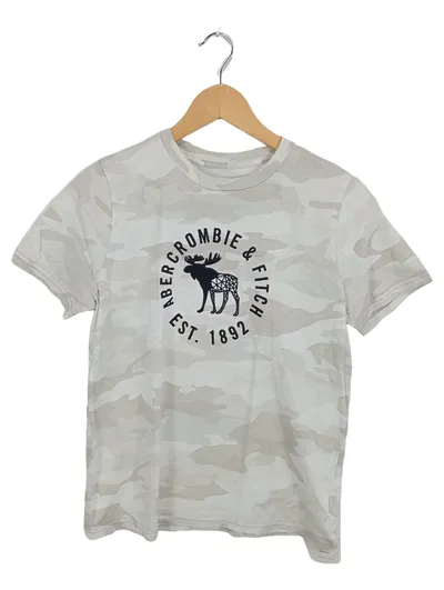 Abercrombie Kids T-Shirt Kinder Gr. 158 Camouflage Elch-Logo Mehrfarbig