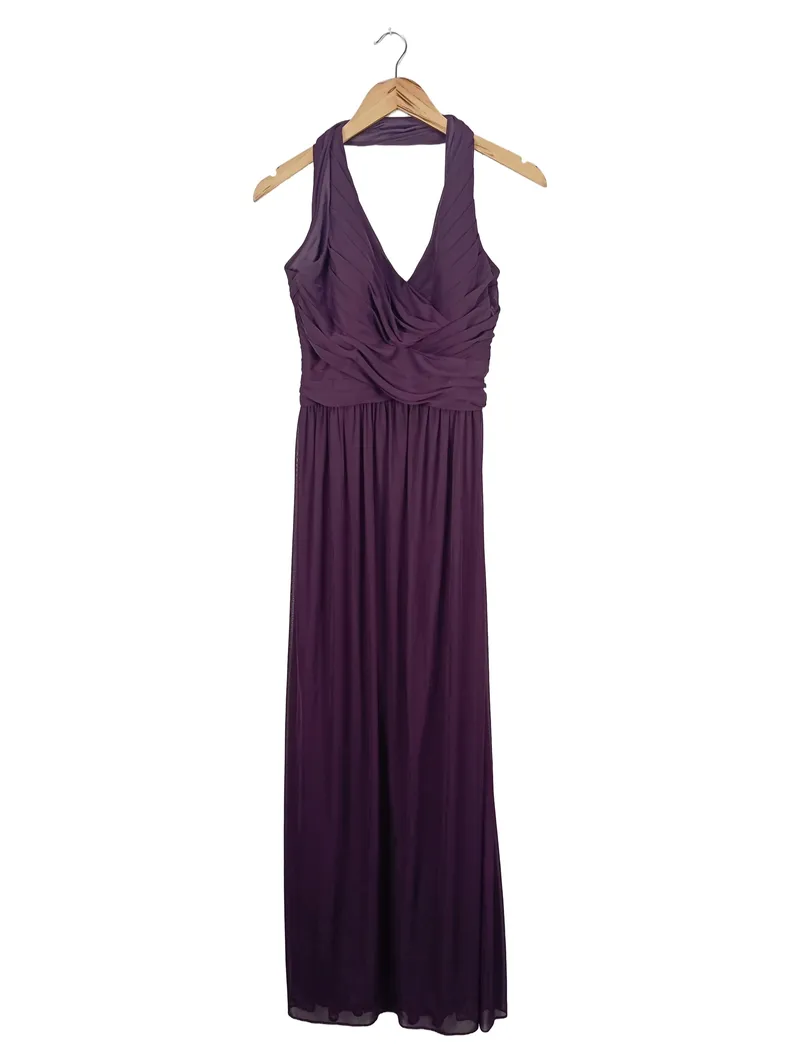 David's Bridal Damen Abendkleid Maxikleid Gr. 40/L Lila Elegant Festlich 1