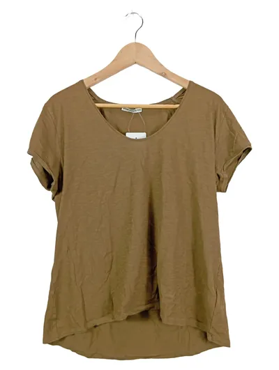 DRYKORN T-Shirt Damen Braun Gr. XL Casual Baumwolle Freizeit