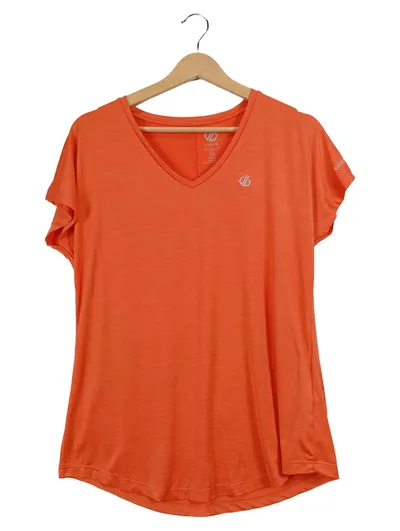 DARE2B Damen T-Shirt Gr. 38/M Orange Sportlich Melierter Print Kurzarm
