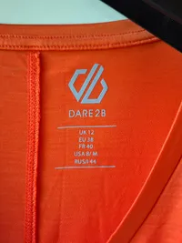 DARE2B Damen T-Shirt Gr. 38/M Orange Sportlich Melierter Print Kurzarm 2
