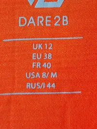 DARE2B Damen T-Shirt Gr. 38/M Orange Sportlich Melierter Print Kurzarm 4
