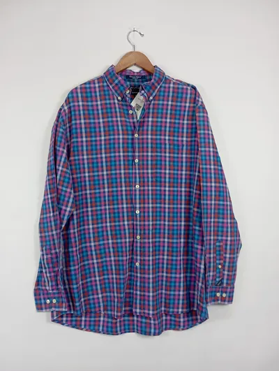 GANT Herren Karohemd Business Hemd Kariert Mehrfarbig Gr. XL