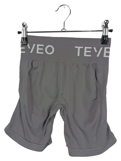 TEVEO Damen Ski Unterhose Shorts Grau Sportlich Einheitsgröße Seamless