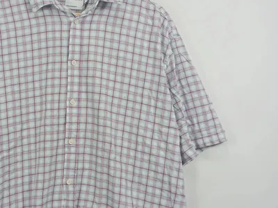 ASOS Design Herren Freizeithemd kariert Kurzarm Mehrfarbig UNI Baumwolle