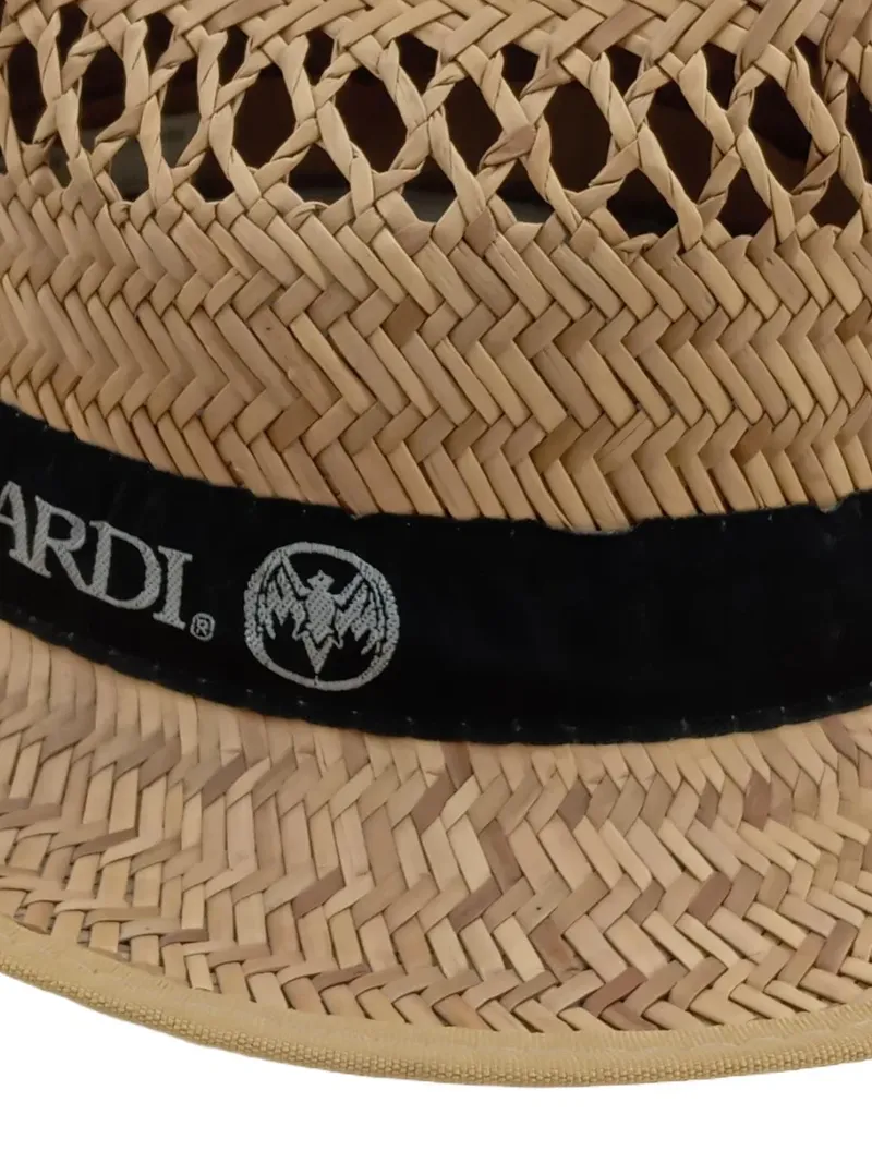 BACARDI Strohhut Herren Sommerhut Stroh Beige One Size Fedora 3