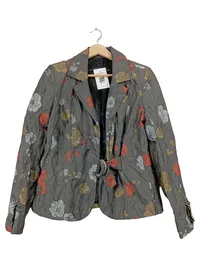 Airfield Damen Blazer Jacke Blumenmuster Mehrfarbig Gr. 38 Elegant 1
