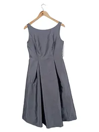 Adrianna Papell Abendkleid Damen Gr. 40/L Grau Elegant Midi 1