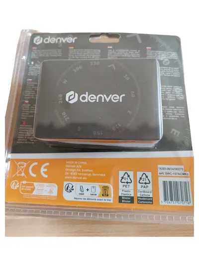 Denver SWC-157ACMK2 Smartwatch Herzfrequenz Bluetooth Anruf Sport Schwarz