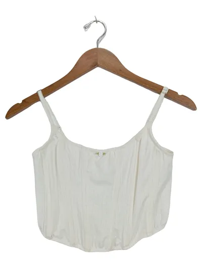 Out From Under Damen Korsett Top Rippstrick Träger Raffungen Beige S 36