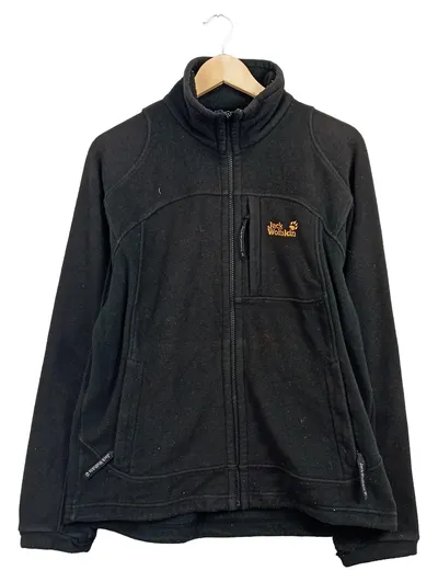 Jack Wolfskin Herren Fleecejacke Gr. L Schwarz Outdoor