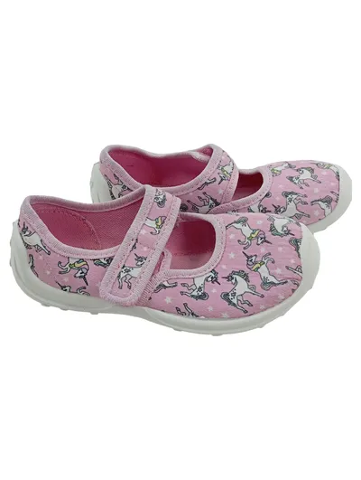 Bambulini Mary Jane Hausschuhe Kinder Rosa Tiermotive Klettverschluss Gr. 26