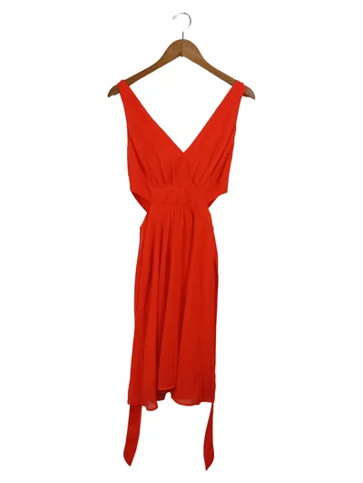 ASOS Damen festliches Kleid Gr. 36/S Rot Elegant Cut-Outs