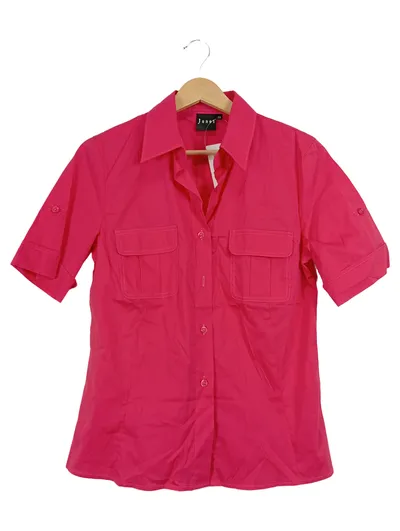 Jones Damen Hemdbluse Pink Gr. 38;M Kurzarm Casual