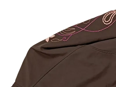 Ellenor Damen Softshelljacke Gr. 40/42 Braun Outdoor Stickerei