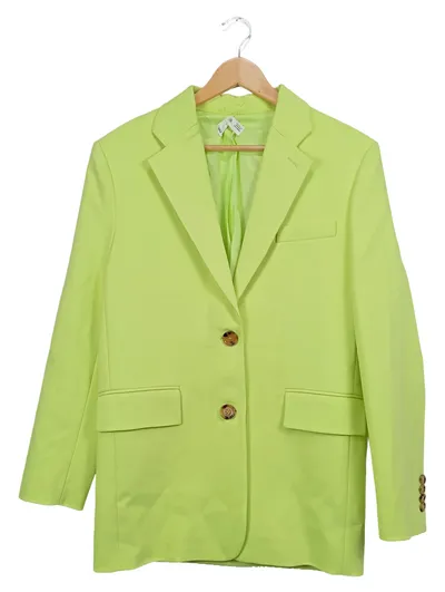 MNG Damen Blazer Grün Gr. 34/XS Modern Business Sakko Jacke