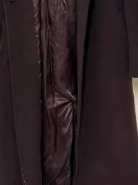 ESOTIQ Damen Wollmantel Klassisch Braun Gr. 42/XL Eleganter Wintermantel 4