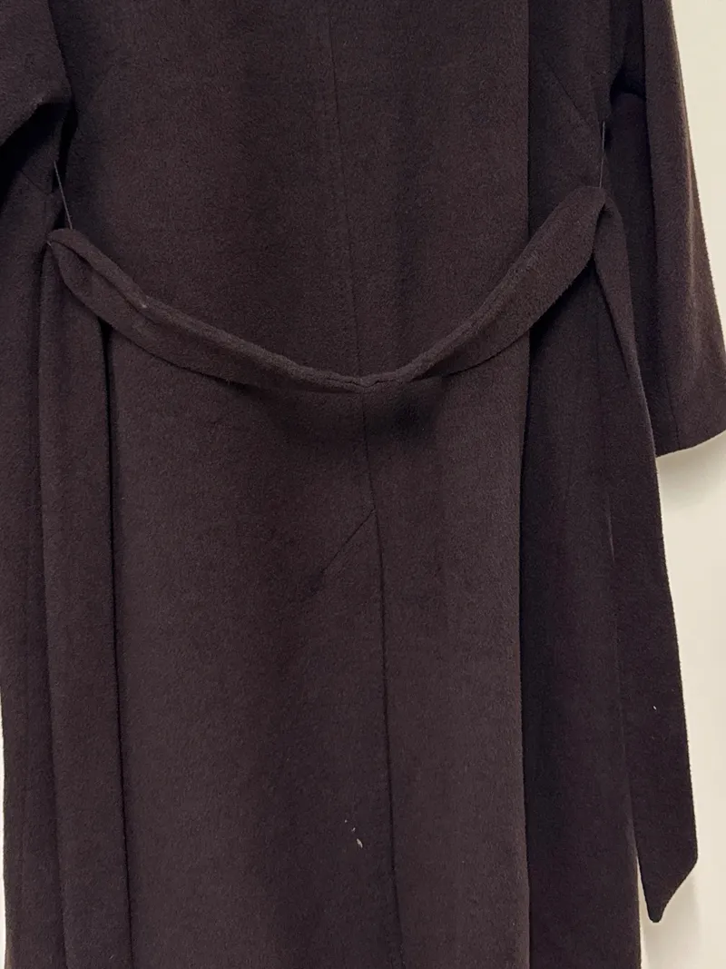 ESOTIQ Damen Wollmantel Klassisch Braun Gr. 42/XL Eleganter Wintermantel 5