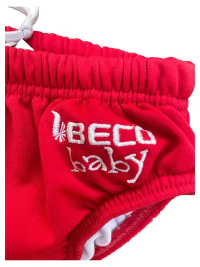Beco Schwimmwindel Badehose Kinder Gr. 74 Rot Logo-Print