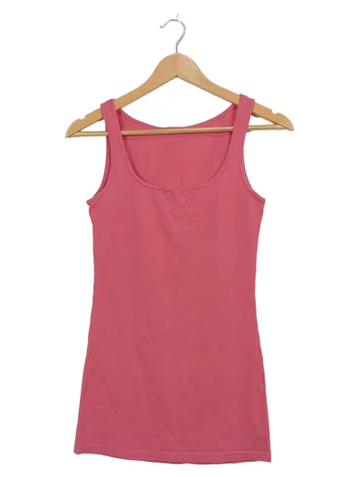 VERO MODA Damen Tanktop Basic Top Rosa Gr. XS 34 Baumwolle