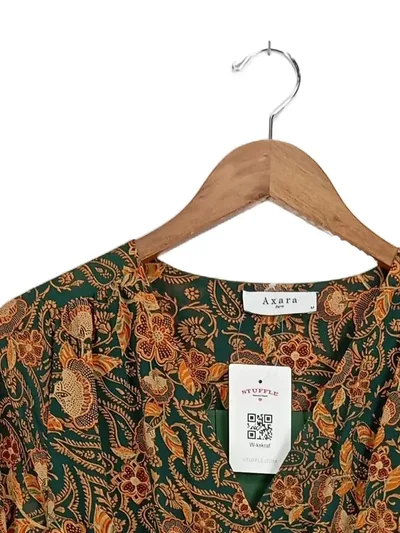 Axara Damen Freizeitkleid Gr. 38/M Mehrfarbig Bohemian Florales Muster