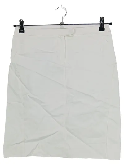 Armani Collezioni Damen Bleistiftrock Gr. 40/L Weiß Elegant Business