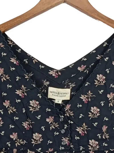 Denim & Supply Ralph Lauren Damen Sommerkleid S Blumenmuster Casual