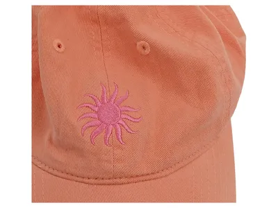 BURGA Cap Damen Orange Sonnendesign 100% Baumwolle Casual One Size