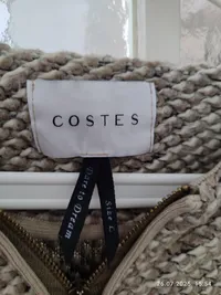 COSTES Strickjacke Damen Gr. L Beige Casual 3