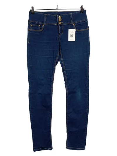 Blind Date Damen Jeans Slim Fit Blau Gr. 32x34 Modern Stretch
