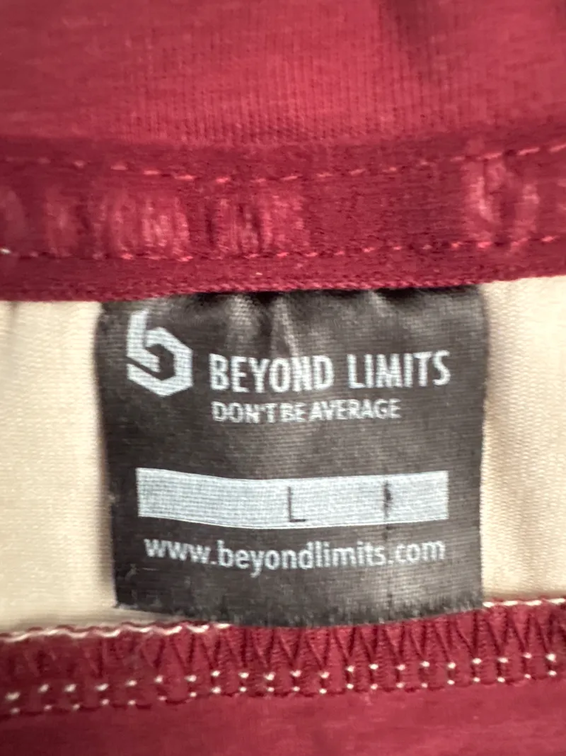 Beyond Limits Herren T-Shirt Sportlich Rot Gr. 50/L Baumwolle 3
