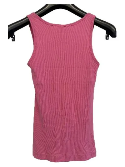 edc by Esprit Damen Unterhemd Tank Top Pink Rippstrick Gr. M Baumwolle