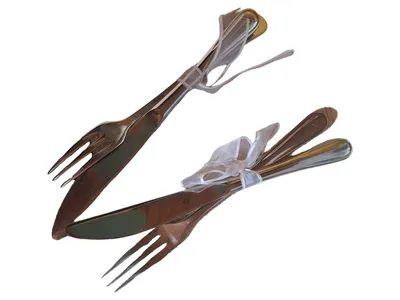 WMF Besteck Set 4-teilig Edelstahl Modern Silber Gabel Messer Löffel