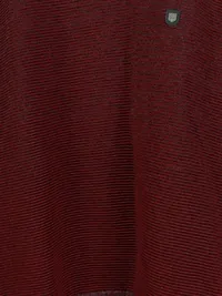 Claudio Campione Herren Pullover Rot Gr. 54/XXL Casual Strukturmuster 4