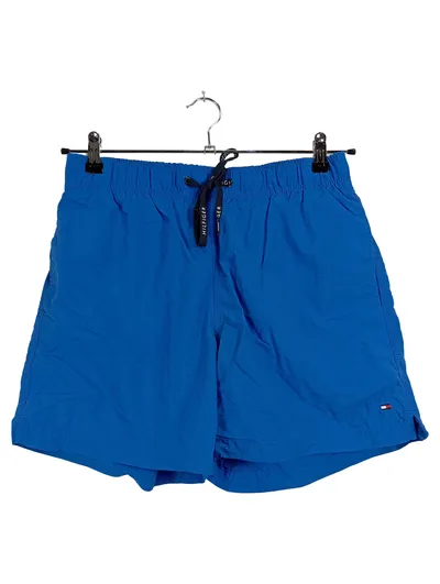 Tommy Hilfiger Badeshorts Herren Blau Gr. 46/S Sportlich Logo Print