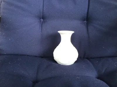 Royal Porzellan Vase KPM Bavaria Weiß Klassisch 11cm Blumenmuster