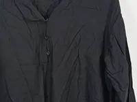 Ernsting's family Damen Hemdbluse Schwarz Einheitsgröße Casual 3/4-Arm 3